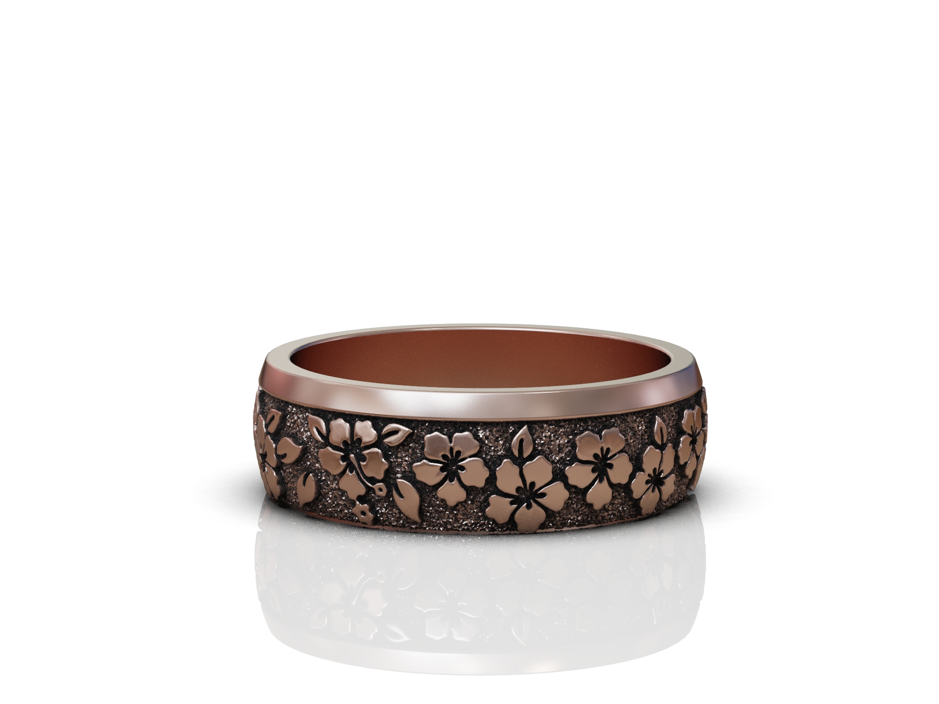 Sakura Cherry Blossom Band Ring — view 8