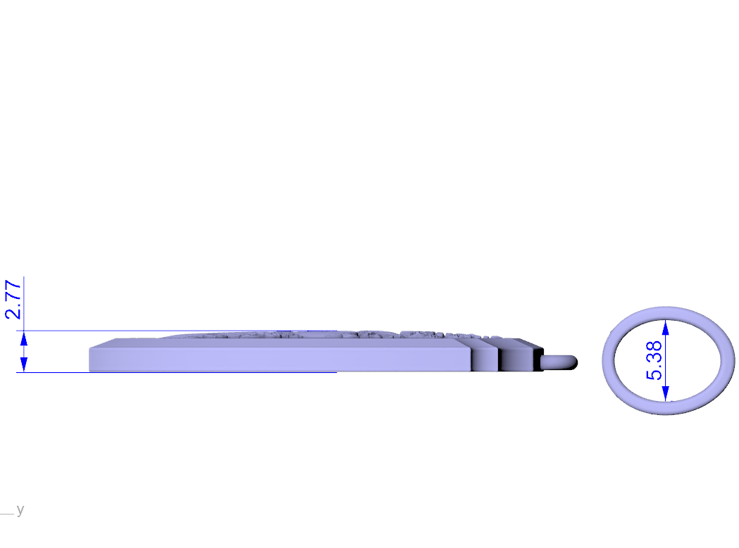 Romantic Sword Rose Shield Pendant — view 6