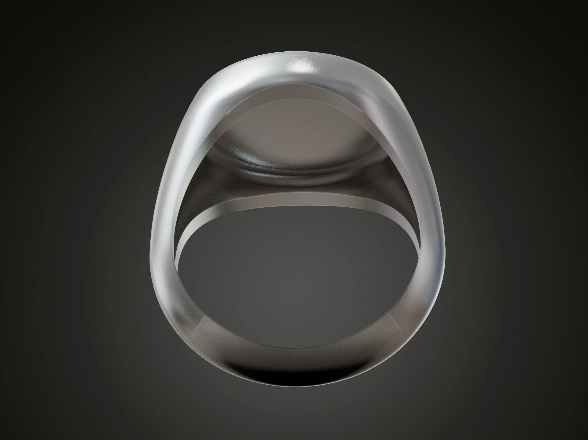 Ornate Ace of Spades Signet Ring — view 4