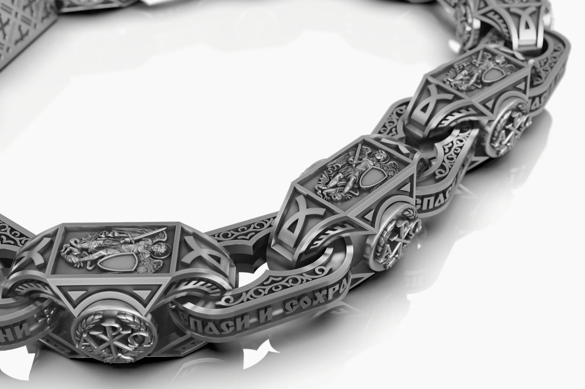 Orthodox Archangel Michael Bracelet Links — view 3