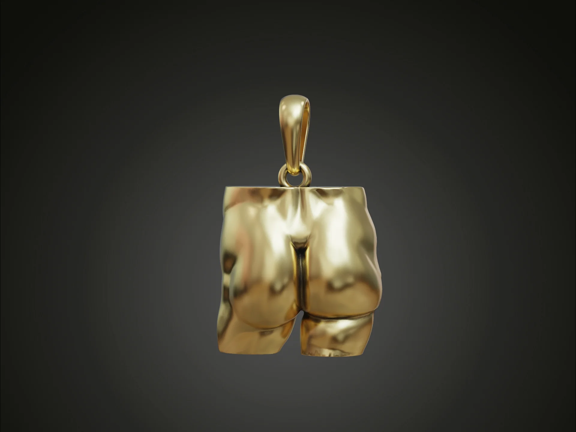 Novelty Muscular Buttocks Pendant — view 2