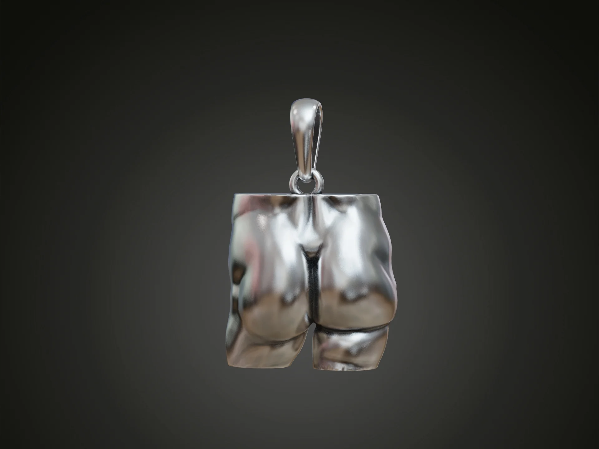 Novelty Muscular Buttocks Pendant — view 3
