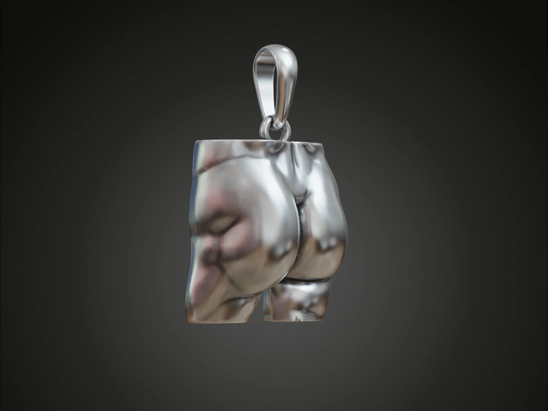 Novelty Muscular Buttocks Pendant