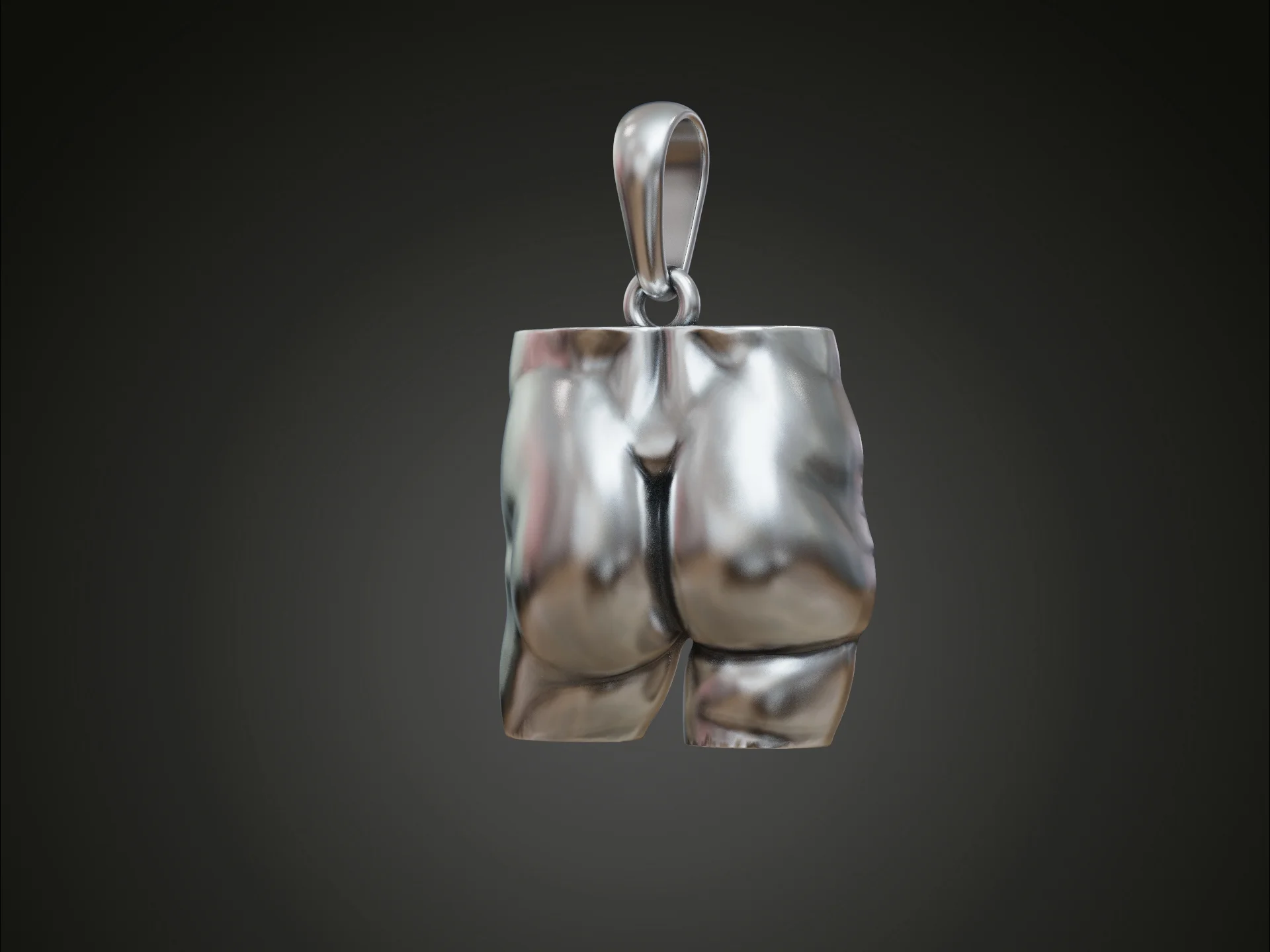 Novelty Muscular Buttocks Pendant — view 4